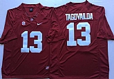 Alabama Crimson Tide 13 Tua Tagovailoa Red College Football Jersey,baseball caps,new era cap wholesale,wholesale hats